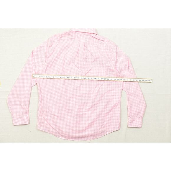 Lauren Ralph Lauren Men's Button Down Size 2XL 18 36/37 Pink Check Long Sleeve - Picture 3 of 8